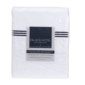 PALACE HOTEL Navy Set Of 2 600tc Egyptian Cotton Pillowcases